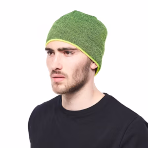 FISCHER FLACHAU BEANIE BLACK-NEONYELLOW